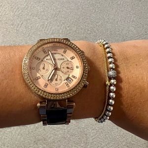 Michael Kors Rose Gold/Tortoise Watch